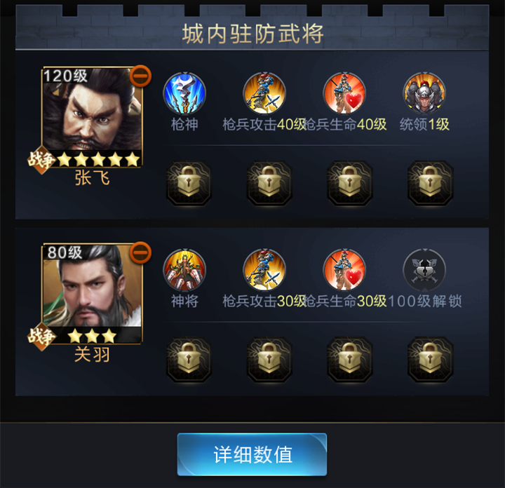 【攻略】最佳组合？武将出征和驻防属性全解